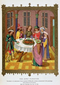 Das Pessachfest der Juden, Faksimile eines mit Gemälden verzierten Missale aus dem 15. Jahrhundert von Jan van Eyck